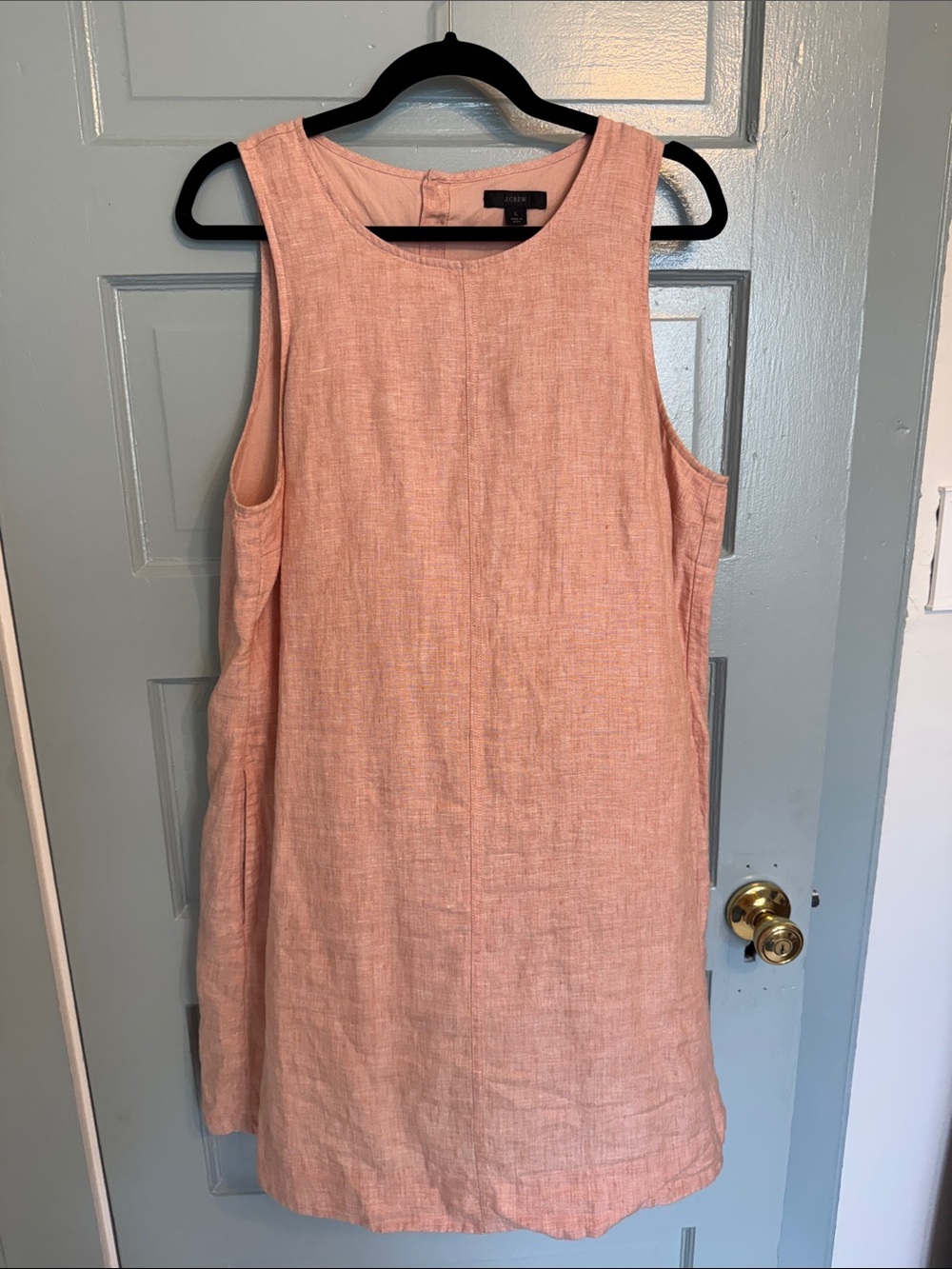 J. Crew Sleeveless Linen Shift Dress